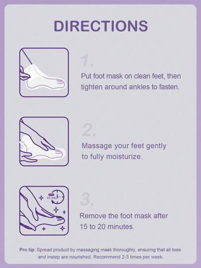 قناع القدم SlowSunday Lavender ، للأقدام الجافة المتشققة ، العناية بالقدم ، الترطيب ، مهدئ البشرة ، التغذية العميقة ، أنماط الخريف والشتاء المريحة ، مناسب لخريف الشتاء ، Y2K ، لعيد الهالوين ، الحفلات والهدايا ، ورأس السنة الجديدة ، هدية شكرا لك