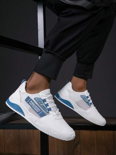 أحذية رياضي للخروج بطباعة أحرف رباط امامي رياضي للرجال