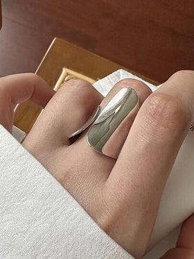 خاتم مفتوح موضة مبسط للنساء الزخرفة اليومية قطعة واحدةرمضان
