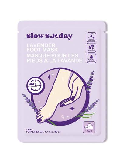 قناع القدم SlowSunday Lavender ، للأقدام الجافة المتشققة ، العناية بالقدم ، الترطيب ، مهدئ البشرة ، التغذية العميقة ، أنماط الخريف والشتاء المريحة ، مناسب لخريف الشتاء ، Y2K ، لعيد الهالوين ، الحفلات والهدايا ، ورأس السنة الجديدة ، هدية شكرا لك