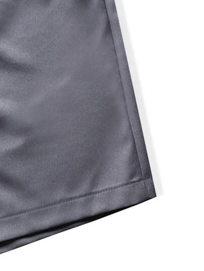 Manfinity Homme شورت رجالي فضفاض مع جيوب مائلة وخصر بسحاب