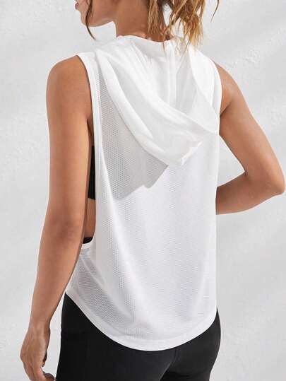 Streetz SHEIN Sport قميص ثقيل رياضي بطباعة شعار قبعة