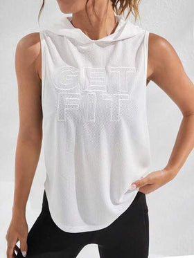 Streetz SHEIN Sport قميص ثقيل رياضي بطباعة شعار قبعة