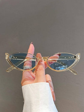 زوج نظارات شمسية بتصميم عين القطة للنساء للديكور، إكسسوارات أنيقة للشاطئ، نظارات شمسية أساسية للملابس النسائية الكاجوال والرسمية والهدايا، مناسبة للحفلات الموسيقية وعطلات الصيف والسفر والأنشطة الخارجية والعودة إلى المدرسة بأسلوب بريبي