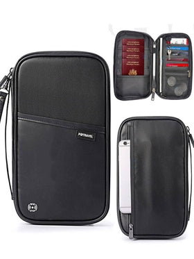 محفظة سفر إبداعية حامل جواز سفر وبطاقات وحافظة نقود قطعة واحدة