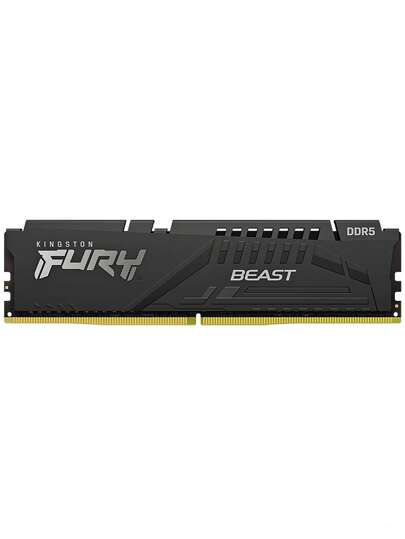 KINGSTON Kingston وحش الغضب DDR5 16GB / 32GB 6000MHz ذاكرة الوصول العشوائي للكمبيوتر المكتبي المتحمسين للألعاب (أسود)