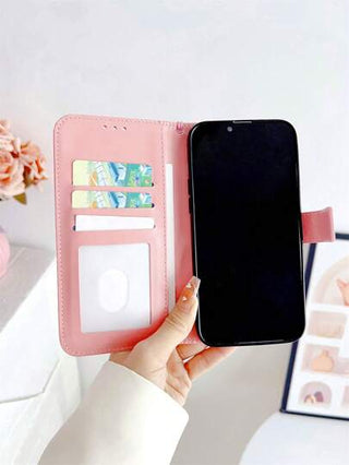 غطاء معصم مزين بفردة وردية كبيرة من اللؤلؤ الزائف متوافق مع أجهزة iPhone 16, iPhone 16 Pro, iPhone 16 Plus, iPhone 16 Pro Max, Galaxy S25 Ultra, Galaxy S24 Ultra 5G