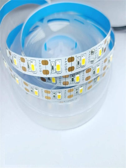 1 قطعة شريط إضاءة LED يعمل بطاقة بطارية 5 فولت، بطول من 1 متر إلى 20 متر لديكور خلفية التلفاز، ضوء أبيض دافئ وضوء أبيض نهاري، ويمكن تقطيعه بالحجم المناسب، آمن للعين