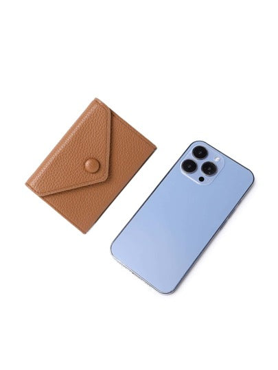 CHARM INFINITE حافظة بطاقات بطبعة الليتشي، مزينة بأزرار ذات فتحات متعددة لحمل البطاقات، محفظة بطاقات ، محفظة أعمال، حافظة بطاقات ائتمانية ، محفظة بطاقات للنساء ، محفظة مصغرة ،محفظة ، محفظة بطاقات RFID