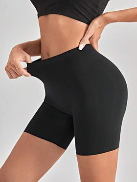 SHEIN شورت داخلي سادة غير ظاهر - 4 قطع