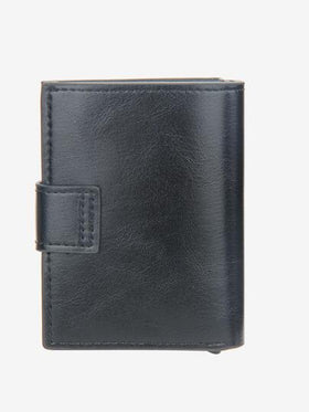 محفظة بطاقات ، حامل بطاقة الائتمان قطعة واحدة مزود بحماية RFID، محفظة ذكية معدنية ألمنيوم بتصميم بسيط للرجال والنساء