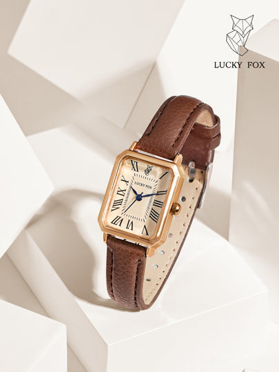 LUCKYFOX ساعة كوارتز بتصميم بسيط للمراهقين