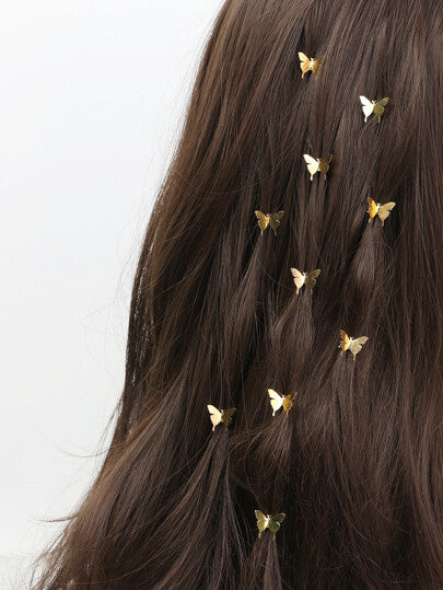 6 قطع مشابك شعر على شكل فراشات للاستخدام اليومي والخروجات العادية، مشابك شعر على شكل فك سمكة البيراتا، مشابك شعر، أدوات مدرسية، إكسسوارات شعر، إكسسوارات رأس