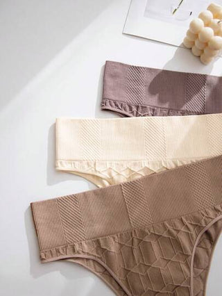 Shein Underwear&Sleepwear Basics سروال داخلي موحدة اللون أسلوب أساسي 5 قطع