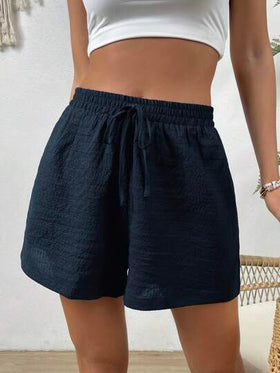 SHEIN VCAY شورتات مربوطة الخصر هندام صيفي