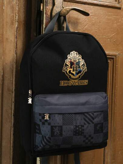 HARRY POTTER X SHEIN حقيبة ظهر كلاسيكية متوسطة الحجم بسعة كبيرة،مقاومة للماء،طراز كاجوال كلاسيكي، قابلة للتعديل للفتيات المراهقات والنساء الطالبات،مناسبة للكلية والعمل والأعمال والتنقل والخارج والجولات، خفيفة الوزن ومتينة، حقيبة ظهر صغيرة أنيقة ومميزة للع