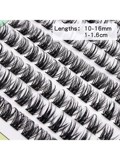 رموش صناعية 120 عنقود ل DIY 10-16mm مختلط الى ذاتي التطعيم , طبيعي , سميك , , مدبب , سنبلة قمح شكل رموش رموش اصطناعي