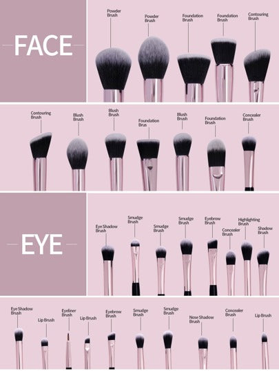 MAANGE مجموعة فرشاة ماكياج احترافية من MAANGE مكونة من 30 قطعة، أدوات ماكياج مصنوعة من ألياف ناعمة لسهولة الحمل، فرشاة لوضع الأساس، فرشاة ظل العيون، فرشاة للحواجب، مجموعة فرشاة للسفر فرش ميكب فرشا مكياج فرشا فرشاة مكياج فرش مكياج مكياج فراش فراش مكياج