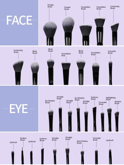 MAANGE مجموعة 30 فرشاة مكياج احترافية من MAANGE، أدوات مكياج بألياف ناعمة لسهولة الحمل، فرشاة أساس، فرشاة ظلال العيون، فرشاة الحواجب، مجموعة فرش للسفر فرش ميكب فرشا مكياج فرشا فرشاة مكياج فرش مكياج مكياج فراش فراش مكياج