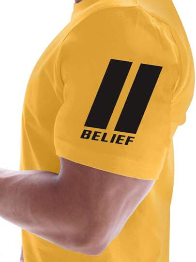 Manfinity Sport Corelite تي شيرت رياضي بطبعة حرف للرجال من نوعية فريند ، ملابس رياضية ، لباس علوي جرافيك للتمرين ، بلوزة كرة السلة ، عودة إلى المدرسة ، تي شيرت جرافيك نمط فريند للرجال ، ملابس رياضية