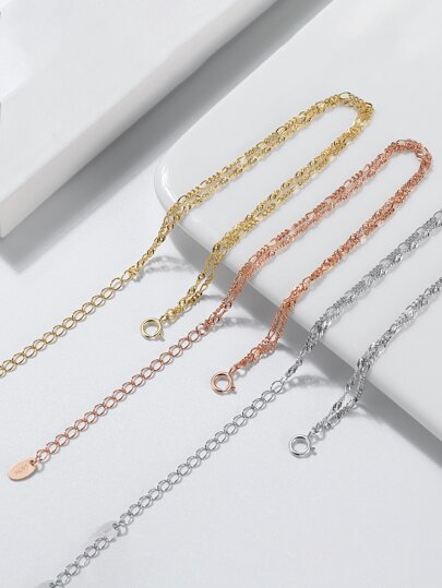 ORSA JEWELS سوار سلسلة مزدوجة من الفضة الاسترلينية الأصلية 925 ، سلسلة يد للنساء مكتشفة ، مجوهرات مصقولة للإنهاء ، هدية لعيد الميلاد ، والذكرى السنوية ، والزفاف ، وحفلة العطلات