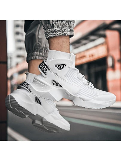 أحذية جوارب قابلة للتنفس الأكثر مبيعًا لربيع/صيف 2024، أحذية رياضية كاجوال، أحذية جري، أحذية طلاب، أحذية ماصة للصدمات للرجال