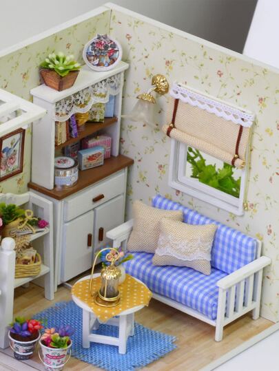 طقم المواد خشب DIY حديث محل قهوة تصميم DIY الى منزل قطعة واحدة
