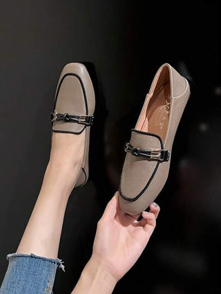 Mengshangli أكسفورد أحذية نسائية مسطحة للارتداء اليومي، بتصميم بريطاني