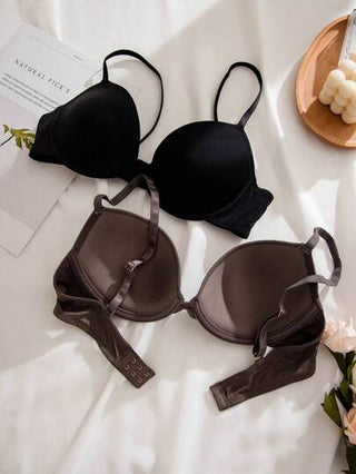 Shein Underwear&Sleepwear Basics حمالة صدر طباعة الفهد حلقة معدني 5 قطع
