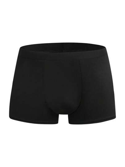 Shein Underwear&Sleepwear Basics ملابس داخلية ترنك رجالية شريط الصاف