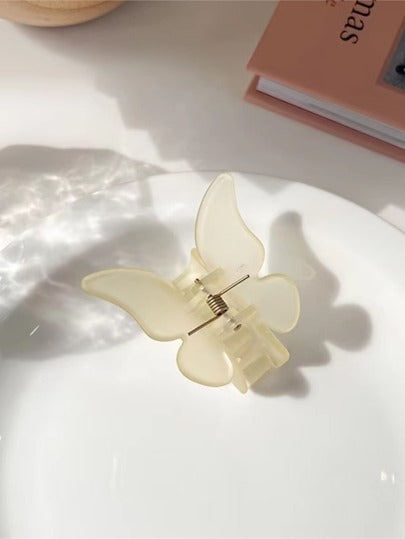 6 قطع/مجموعة مشابك شعر بلاستيكية مطفية بتصميم فراشة صغيرة، لاكسسوارات الشعر للنساء للاستخدام في المدرسة والجامعة والخريف والشتاء، وللإطلالات الصيفية والشاطئية