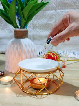 رمضان زينة رمضان قطعة واحدة حامل شمعة مصباح عطري بشكل هندسي بسيط للاستخدام المنزلي ، ديكور الغرفة، هدايا