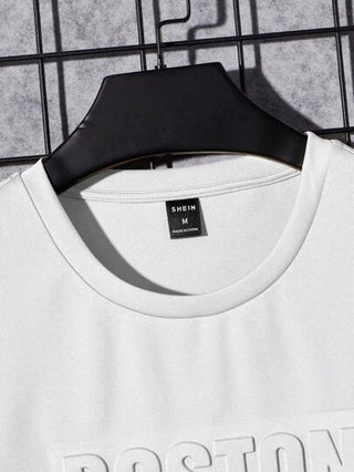 ملابس رجالي Manfinity ModaGents تي شيرت نمط عبارة للرجال