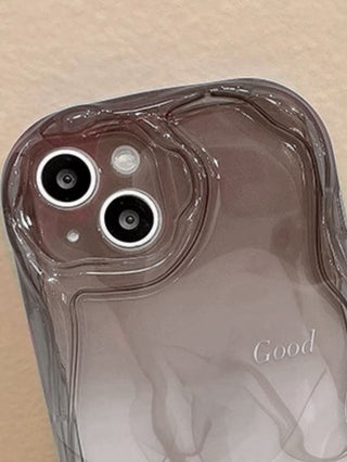 غطاء جوال شفاف بطبعة رخام متوافق مع iPhone 15/15Pro/15Plus/15Promax