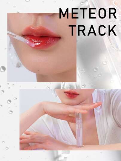 Rom&nd رومان GLASTING WATER TINT 00 METEOR TRACK، فيلم ندي قابل للتنفس، نهاية زجاجية لامعة خفيفة الوزن، تقنية التدرج الزاهي، شفاف جيلي الخوخ، وردي ذهبي نجمي شفاف، أكسجين نعناع ماتي لامع، عصا لمسة إصلاح صغيرة، إصدار محدود للعطلات النباتية، سر خفيف بدون وجه