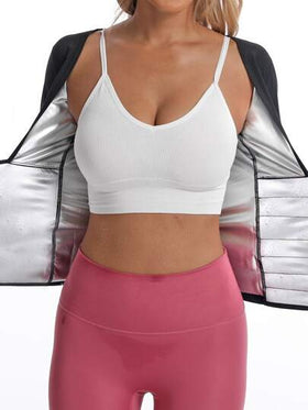 بدلة سونا رياضية خارجية للنساء، شكل جسم مشرب للعرق، مدرب الخصر الساخن، سترة بأكمام طويلة للتمرين، حزام خسارة الوزن، اكسسوارات صالة الألعاب الرياضية، شرائط تنحيف البطن، شرائط تنحيف أسفل الظهر، شرائط تنحيف البطن الربيعية
