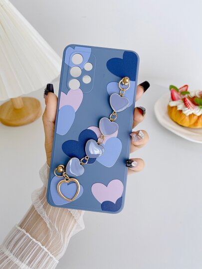 غطاء وقاية للهاتف من مادة TPU مطبوع عليه قلب لعيد الحب متوافق مع هواتف iPhone15/15Plus/15Pro/15Promax