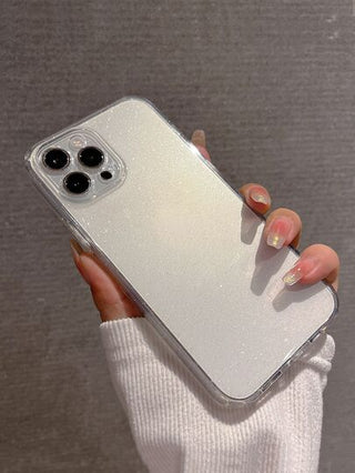 قضية هاتف ناعمة مزينة بالبريق 1.5 مم متوافقة مع iPhone 16 برو ماكس/16/16 برو/16 بلس/15/15 برو ماكس/15 بلس/15 برو/14 برو ماكس/14 برو/14/13 برو ماكس/13/13 برو/13 برو ماكس/12/12 برو ماكس/12 برو/11/11 برو ماكس/11 برو، تصميم شفاف