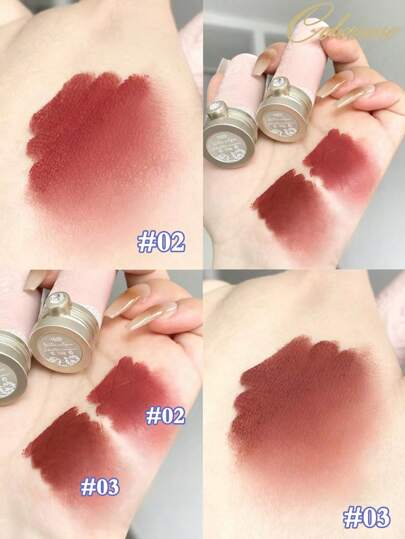 COLORROSE أحمر شفاه بلمعة مطفأة، أحمر شفاه ذو لون حيوي فائق، أحمر شفاه عالي الصبغة، صيغة كريمية مرطبة، شاي أسود وشوكولاتة