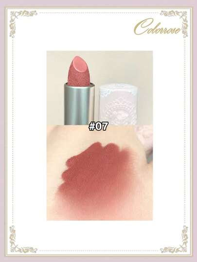 COLORROSE أحمر شفاه بلمعة وخمولي، أحمر شفاه ذو لون حيوي فائق، أحمر شفاه عالي الصبغة، صيغة كريمية مرطبة، بلون شاي الحليب التايلاندي