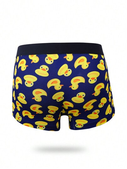 Happy Jammies سروال داخلي بوكسر بجرافيك عبارة ورسوم كارتون للرجال