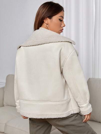 EZwear معطف سستة بطباعة تيدي