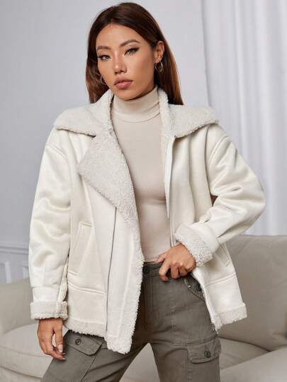 EZwear معطف سستة بطباعة تيدي