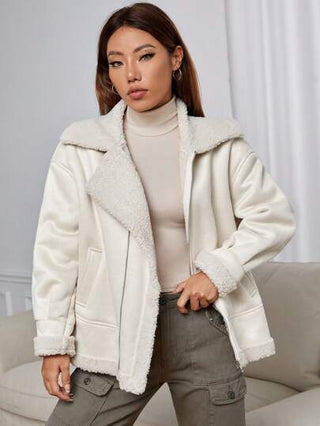 EZwear معطف سستة بطباعة تيدي