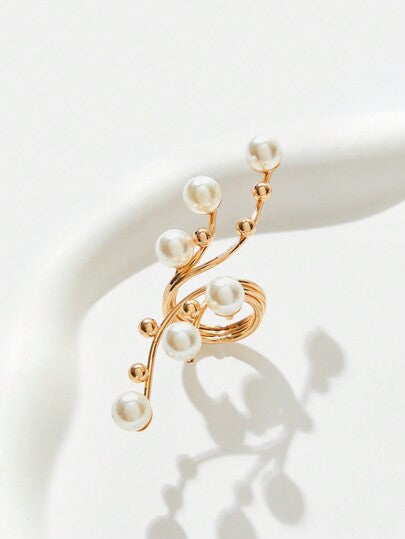 SHEIN Belle خاتم لؤلؤ صناعي