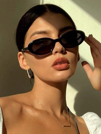 نظارات بإطار صغير موضة للنساء، نظارات عصرية وشخصية أوروبية وأمريكية، إكسسوارات شاطئية، إكسسوارات شاطئية للنساء، نظارات شمسية للصيف والشاطئ والرحلات والأنشطة الخارجية