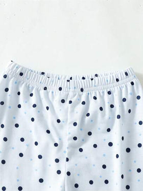 SHEIN Playful Pals طقم بدلة كاجوال يومية مكون من 8 قطع للأطفال الرضع، بادي مطبوع بطباعة الديناصور والحروف مع بنطلون مطبوع بالديناصور