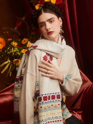 طقم تانكيني حريمي Frida Kahlo X  وشاح أنيق بطبعات زهرية أنثوية للاستخدام اليومي، هدايا