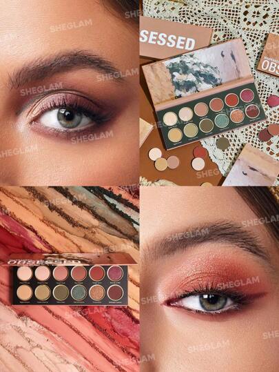 SHEGLAM لوحة ظلال العيون مراكش أوبسيسد 12 لونًا لامعًا معدنيًا غير لامعًا بألوان محايدة وألوان براقة عالية الصبغة تدوم طويلاً بدون تلطخ ظلال عيون ناعمة قابلة للمزج مستحضرات تجميل العيون عيد الميلاد الشتاء ظلال العيون القوطية لعام 2000 عيد الأب...