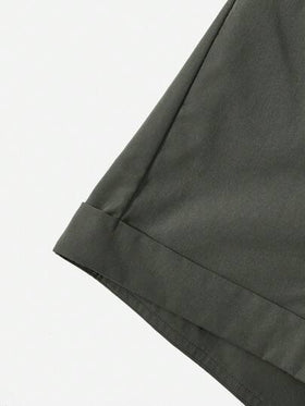 SHEIN Essnce لباس علوي رسن & بنطلون قصير بدون حزام